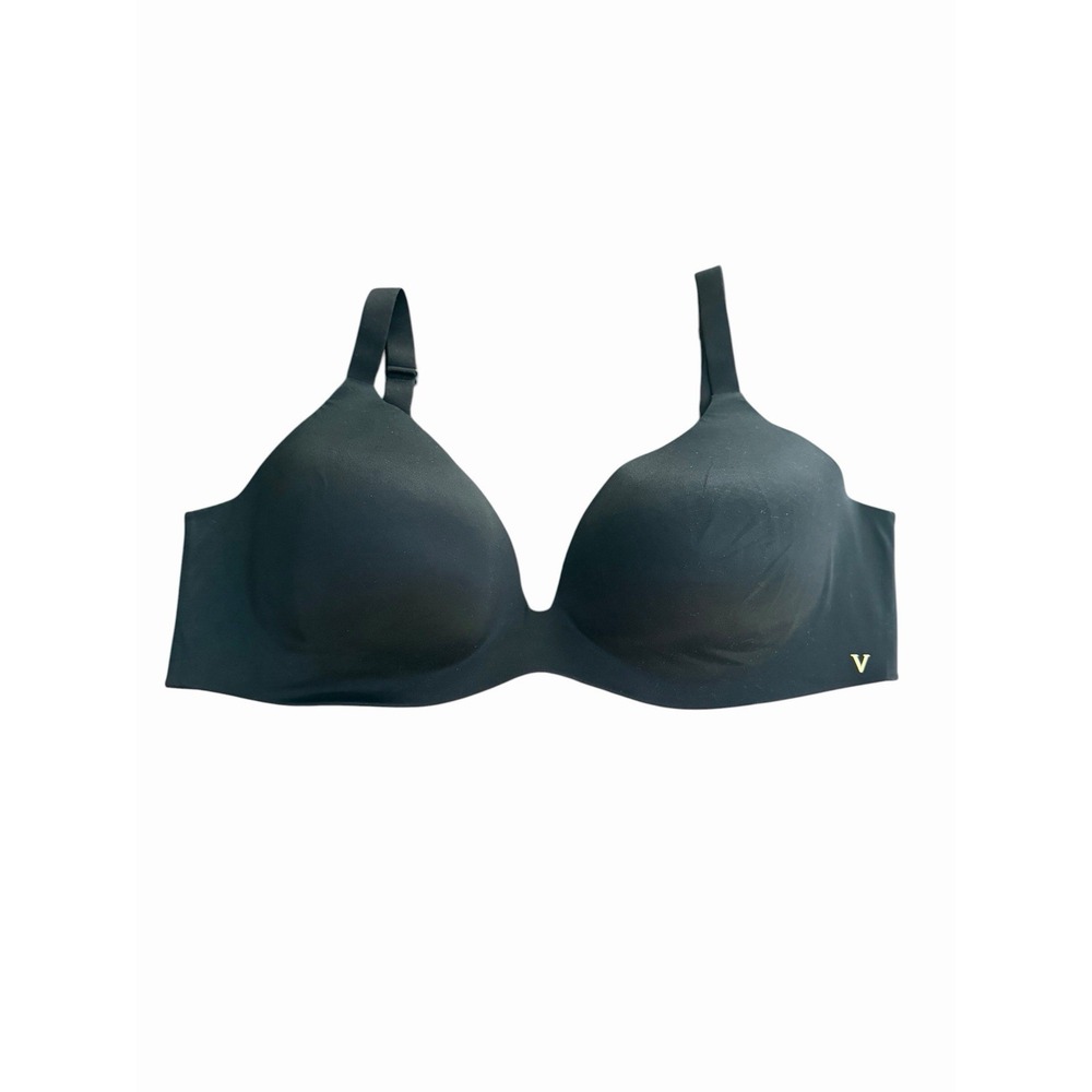 Victoria's Secret Women Bra 36DD Black Lined Semi Adjustable Strap No Wire FF6-1